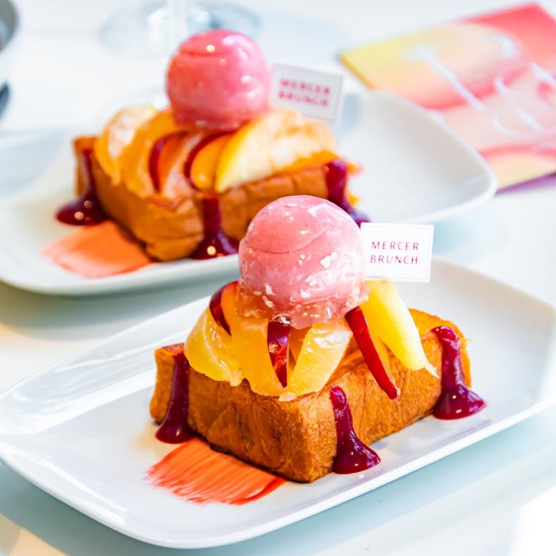 マーサーブランチ ギンザテラスのPeach&Chocolate Afternoonteaのスタンド3段目画像