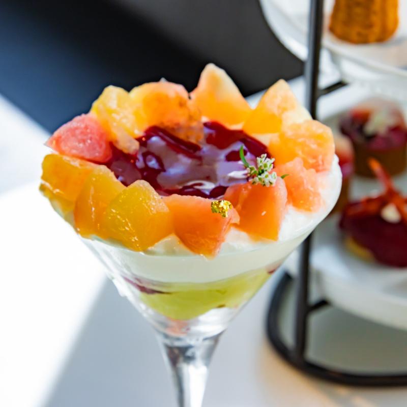 マーサーブランチ ギンザテラスのPeach&Chocolate Afternoonteaのスタンドその他プレート1画像