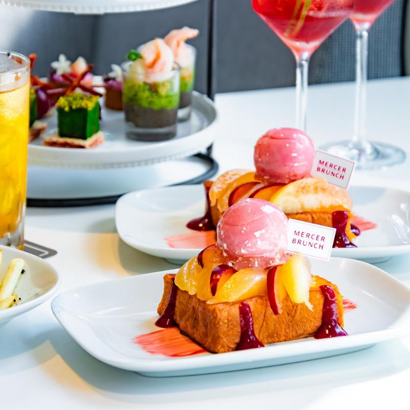 マーサーブランチ ギンザテラスのPeach&Chocolate Afternoonteaのスコーン画像