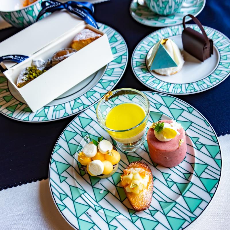 リストランテ オッツィオ／東京ベイコート倶楽部 ホテル＆スパリゾートのPRADA Afternoon Tea at OZIOのスイーツ画像