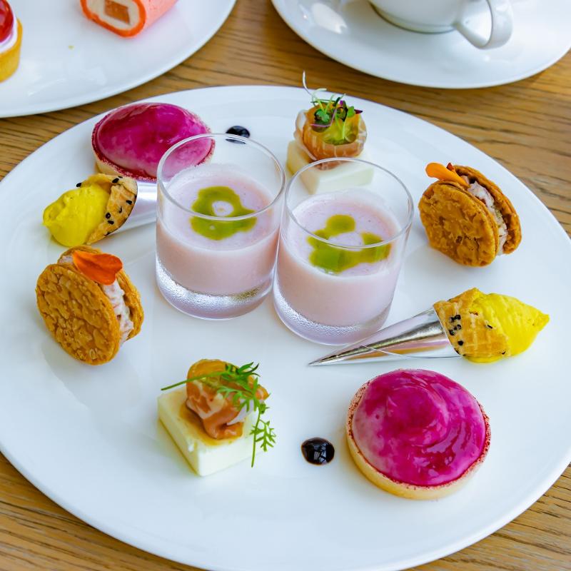 ロビー バー／東京エディション虎ノ門のPeach EDITION Afternoon Teaのスタンド2段目画像