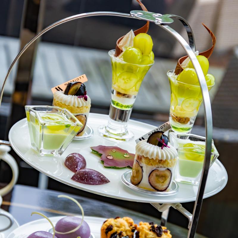 Lounge＆Dining G／東京マリオットホテルのAfternoon Tea -Autumn Grape Elegance-のスタンド1段目画像