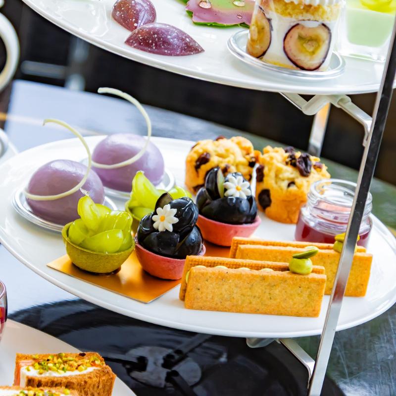Lounge＆Dining G／東京マリオットホテルのAfternoon Tea -Autumn Grape Elegance-のスタンド2段目画像