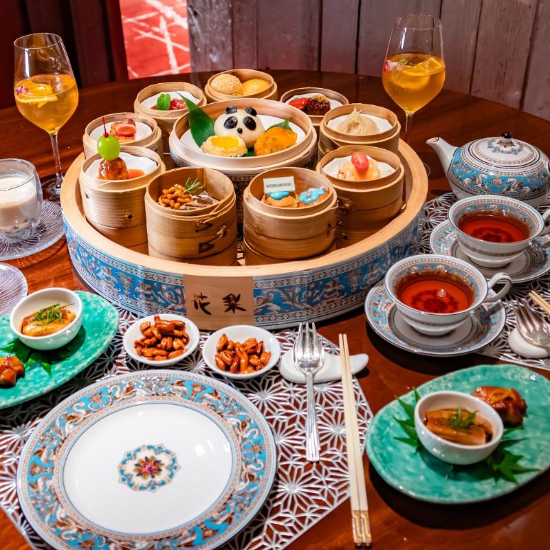 中国料理 花梨／ANAインターコンチネンタルホテル東京のチャイニーズ・アフタヌーンティー with ウェッジウッド ～ターコイズに包まれる飲茶時間～の画像1