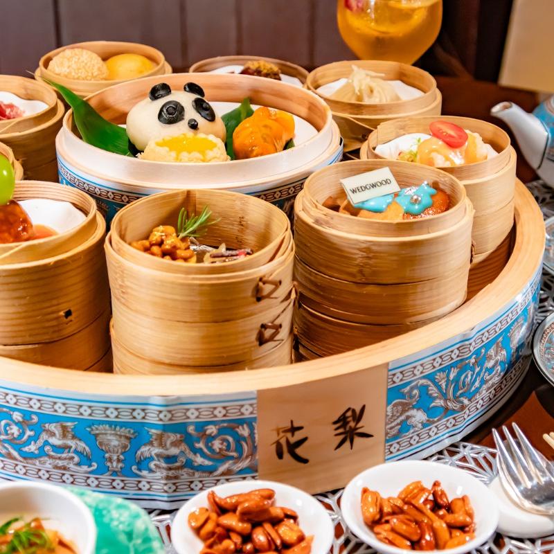 中国料理 花梨／ANAインターコンチネンタルホテル東京のチャイニーズ・アフタヌーンティー with ウェッジウッド ～ターコイズに包まれる飲茶時間～のアフタヌーンティー画像2