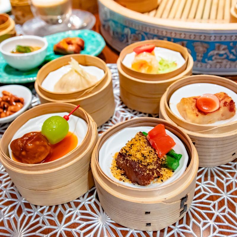 中国料理 花梨／ANAインターコンチネンタルホテル東京のチャイニーズ・アフタヌーンティー with ウェッジウッド ～ターコイズに包まれる飲茶時間～のセイボリー画像