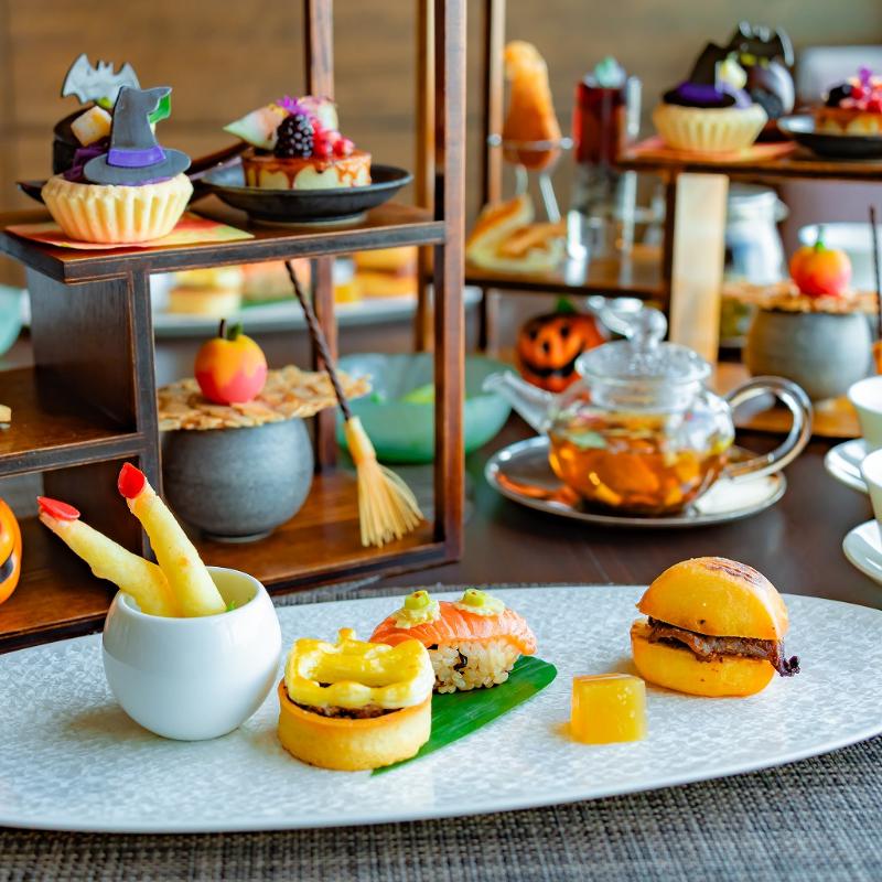 チャイナシャドー／ストリングスホテル東京インターコンチネンタルの美巡アフタヌーンティー ～魔女のスイーツマジック～のアフタヌーンティー画像2