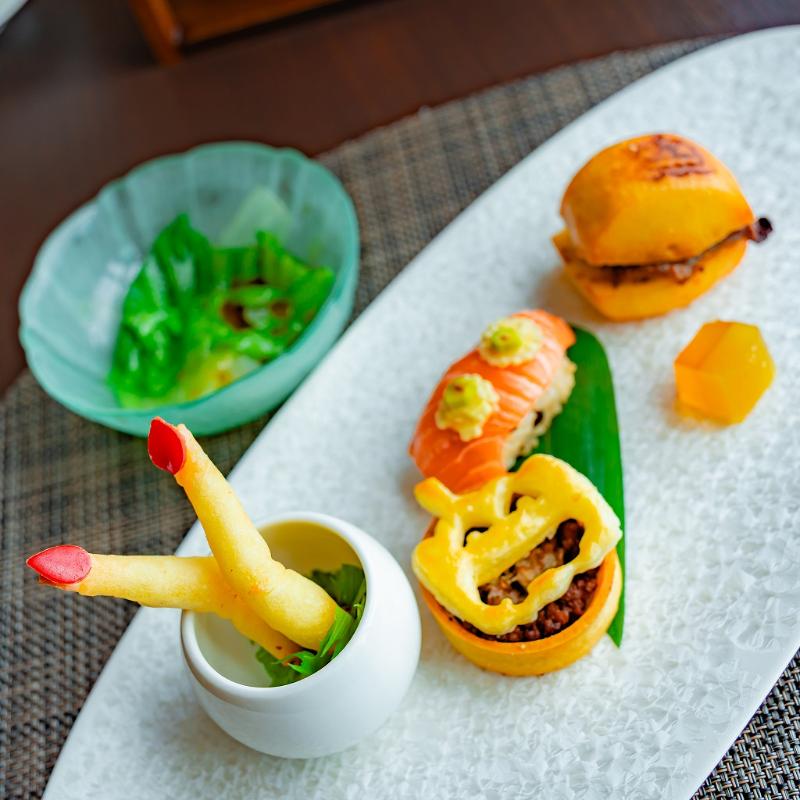 チャイナシャドー／ストリングスホテル東京インターコンチネンタルの美巡アフタヌーンティー ～魔女のスイーツマジック～のセイボリー画像