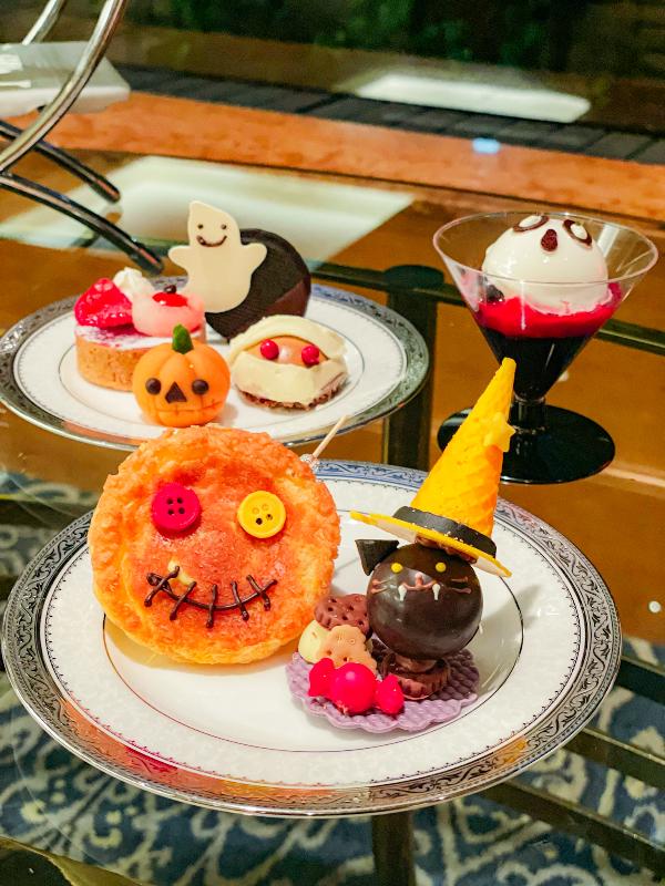 ロビーラウンジ フォンテーヌ／ロイヤルパークホテルのハロウィンアフタヌーンティーのスイーツ画像