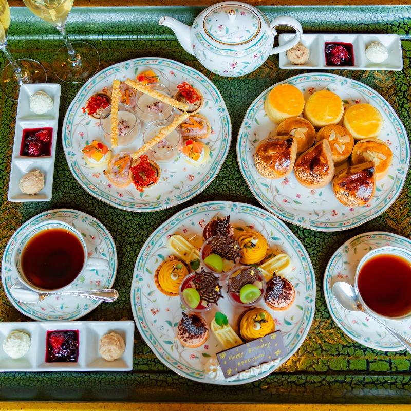 ロビーラウンジ ル・ジャルダン／ホテル椿山荘東京のハロウィンアフタヌーンティーのアフタヌーンティー画像2