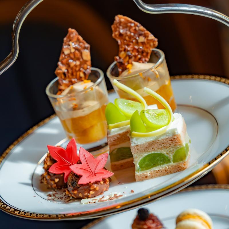 ロビーラウンジ　ラ・テラス／ホテルニューグランドの秋のアフタヌーンティーのスタンド1段目画像