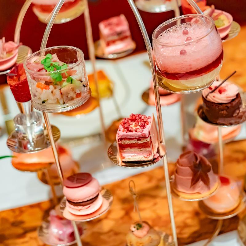 ザ・ロビー／ザ・ペニンシュラ東京のザ・ペニンシュラ・イン・ピンク アフタヌーンティーのスタンド2段目画像