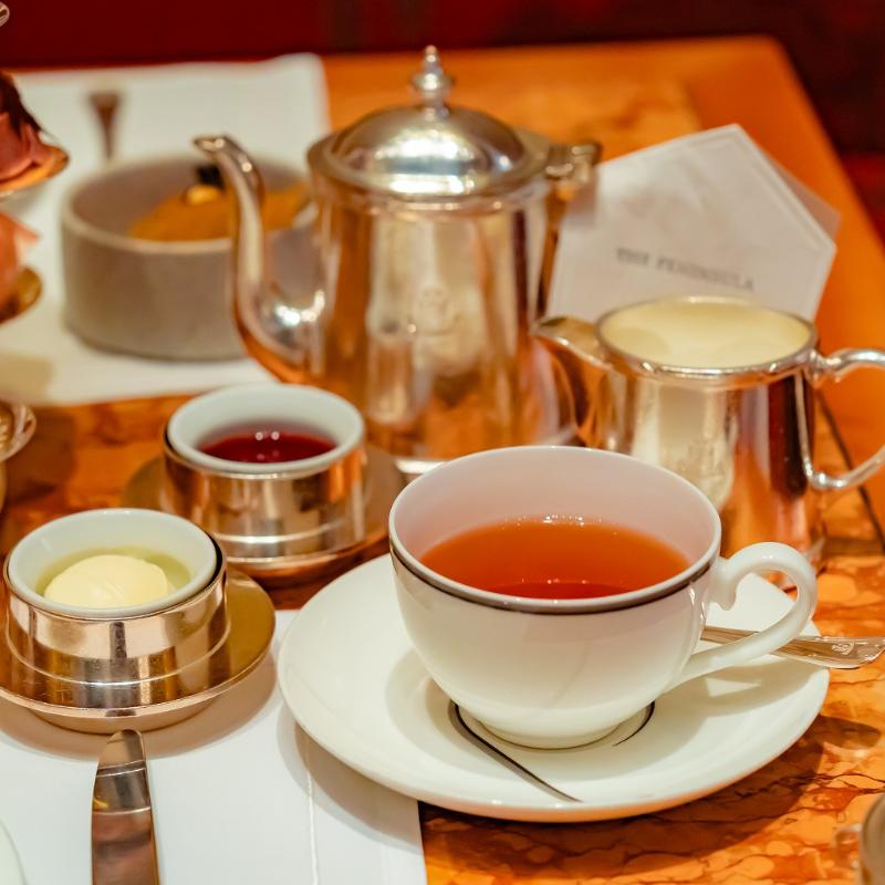 ザ・ロビー／ザ・ペニンシュラ東京のザ・ペニンシュラ・イン・ピンク アフタヌーンティーの飲み物画像