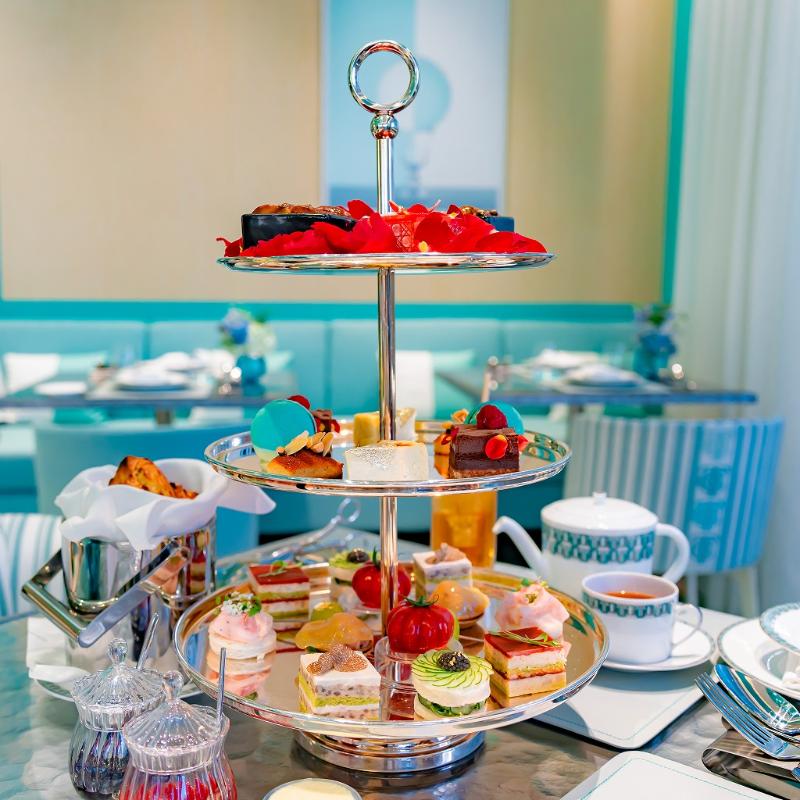 Tiffany Blue Box CaféのTiffany Afternoon Teaのスタンド画像