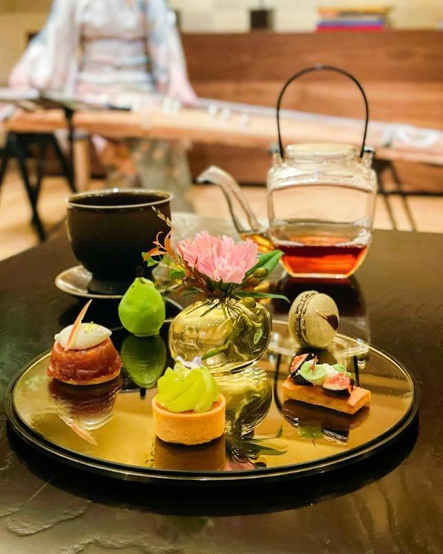 ザ リビングルーム／パークハイアット京都の秋のアフタヌーンティーのスイーツ画像