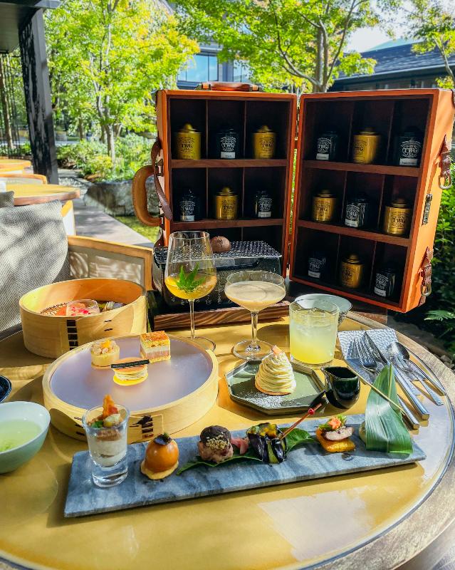 THE GARDEN BAR／HOTEL THE MITSUI KYOTOの京丹波栗アフタヌーンティーの画像1