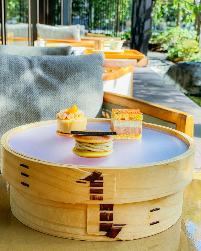 THE GARDEN BAR／HOTEL THE MITSUI KYOTOの京丹波栗アフタヌーンティーのスタンド1段目画像