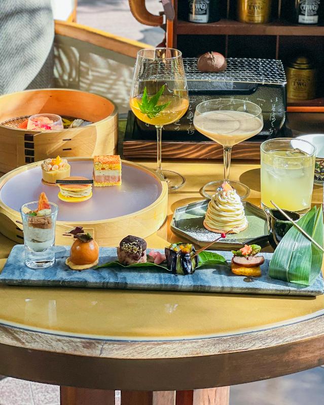 THE GARDEN BAR／HOTEL THE MITSUI KYOTOの京丹波栗アフタヌーンティーのスタンド3段目画像