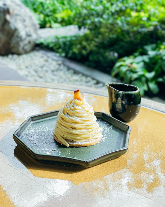 THE GARDEN BAR／HOTEL THE MITSUI KYOTOの京丹波栗アフタヌーンティーのスタンドその他プレート2画像