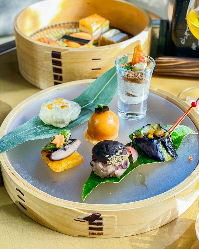 THE GARDEN BAR／HOTEL THE MITSUI KYOTOの京丹波栗アフタヌーンティーのセイボリー画像