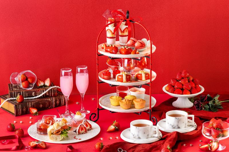 あまりん＆べにたま ストロベリーアフタヌーンティーの画像1