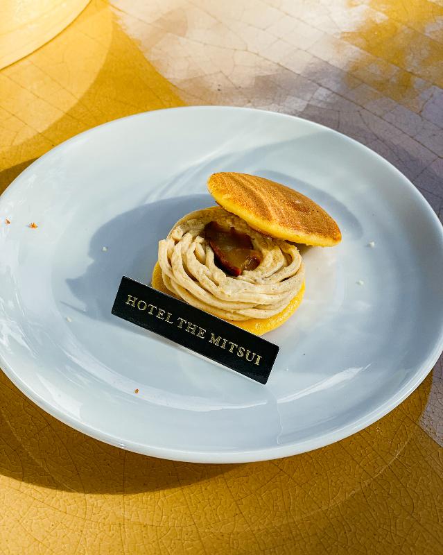 THE GARDEN BAR／HOTEL THE MITSUI KYOTOの京丹波栗アフタヌーンティーのスコーン画像