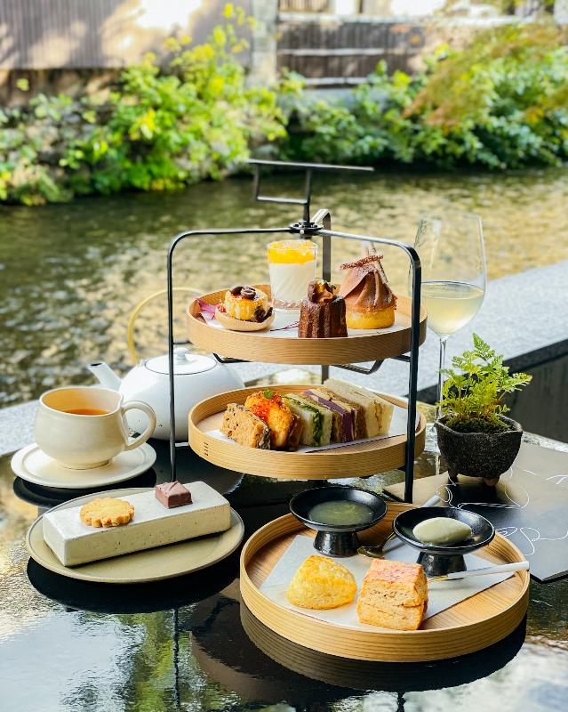 Jean-Georges at The Shinmonzen／The Shinmonzenの栗と柿のアフタヌーンティーの画像1