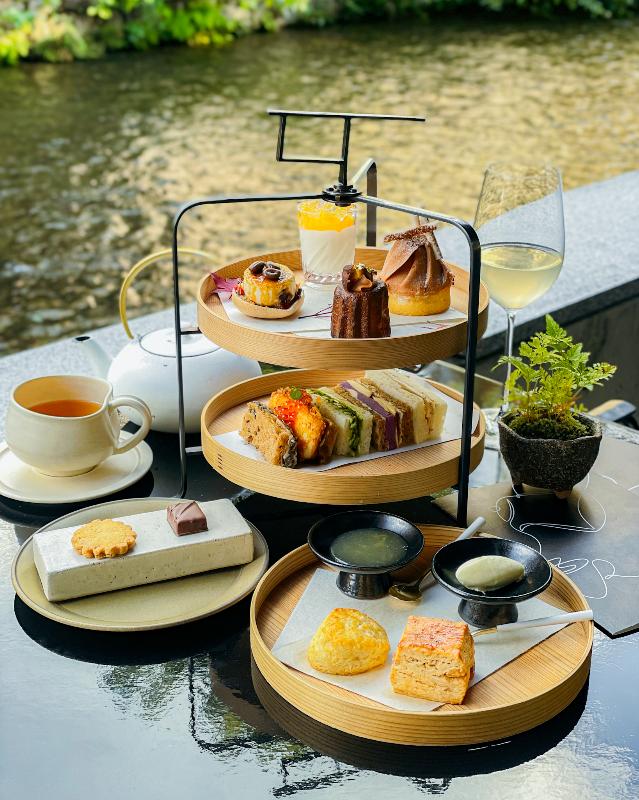 Jean-Georges at The Shinmonzen／The Shinmonzenの栗と柿のアフタヌーンティーのスタンド画像