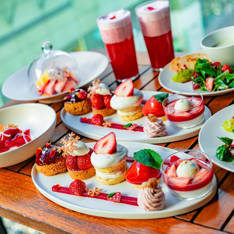 NAMIKI667／ハイアットセントリック銀座のあまりん ストロベリー アフタヌーンティーの画像1