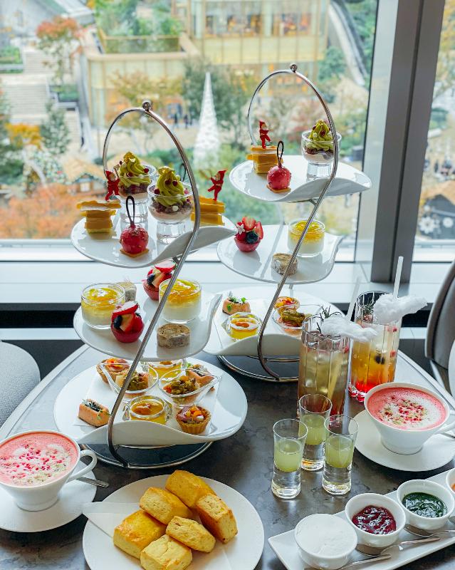 ジャヌ ラウンジ & ガーデンテラス／ジャヌ東京のクリスマスアフタヌーンティーのアフタヌーンティー画像