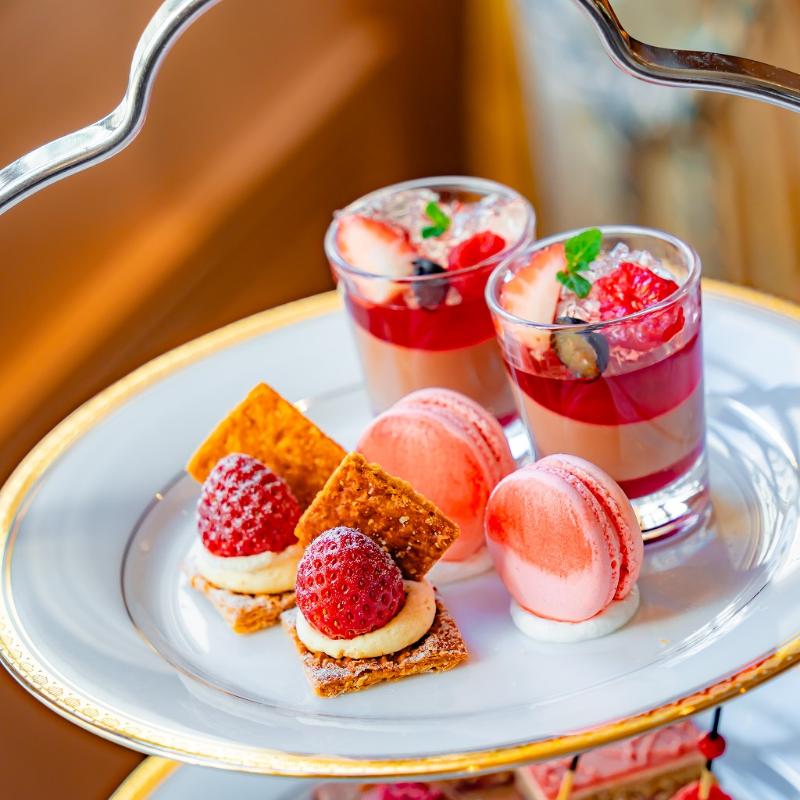 ロビーラウンジ　ラ・テラス／ホテルニューグランドの苺のアフタヌーンティーのスタンド1段目画像