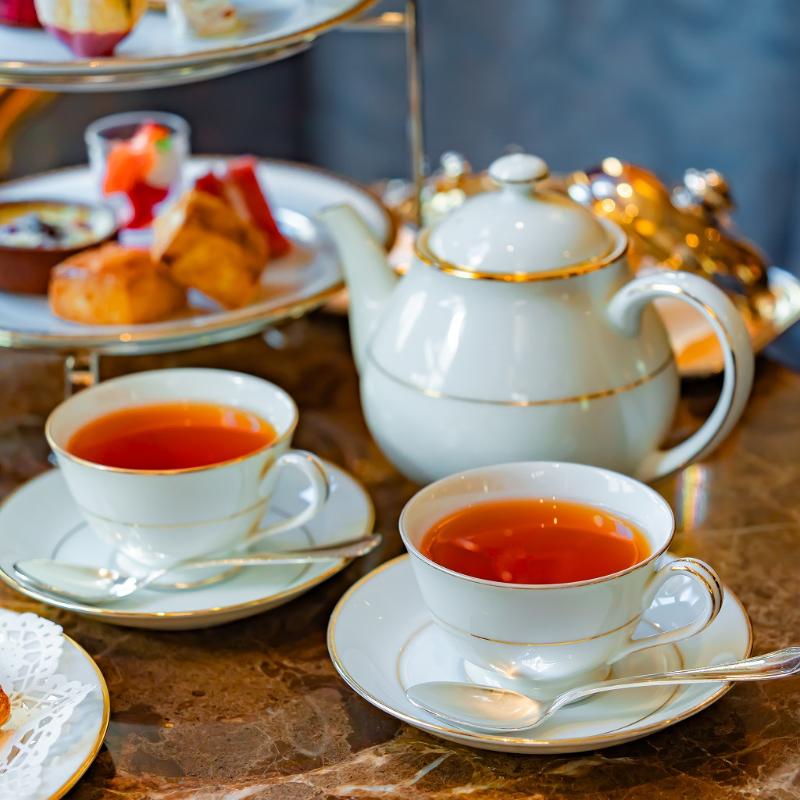 ロビーラウンジ　ラ・テラス／ホテルニューグランドの苺のアフタヌーンティーの飲み物画像