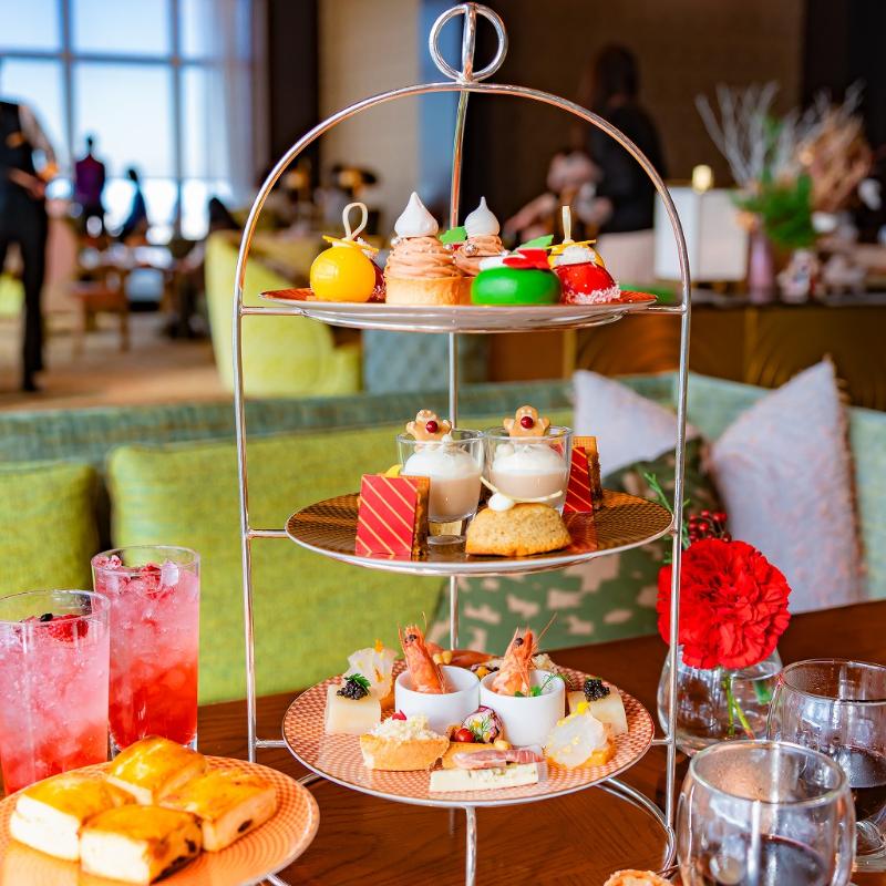 オリエンタルラウンジ／マンダリン オリエンタル 東京のクリスマスプレミアムアフタヌーンティーのスタンド画像