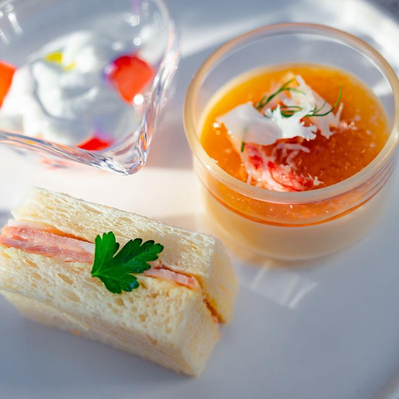 アニヴェルセルカフェ 表参道のWhite Christmas アフタヌーンティーのセイボリー追加1画像