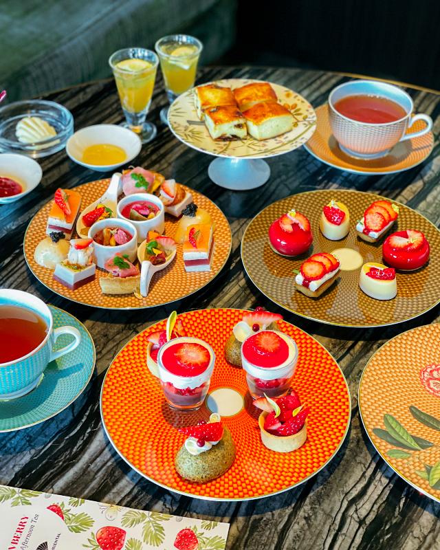 オリエンタルラウンジ／マンダリン オリエンタル 東京のストロベリーアフタヌーンティーのアフタヌーンティー画像