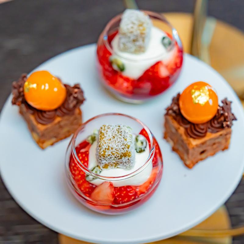 JWラウンジ／JWマリオット・ホテル東京のJWストロベリー アフタヌーンティーのスタンドその他プレート1画像