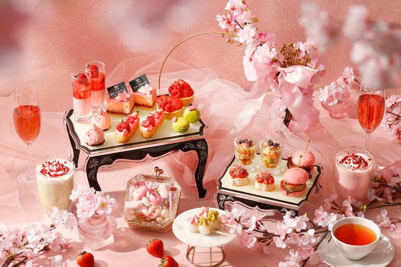 桜×いちご お花見アフタヌーンティーの画像1
