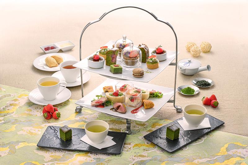 ポム・ダダン アフタヌーンティー “日本茶の香りと苺の彩（いろどり）”の画像1