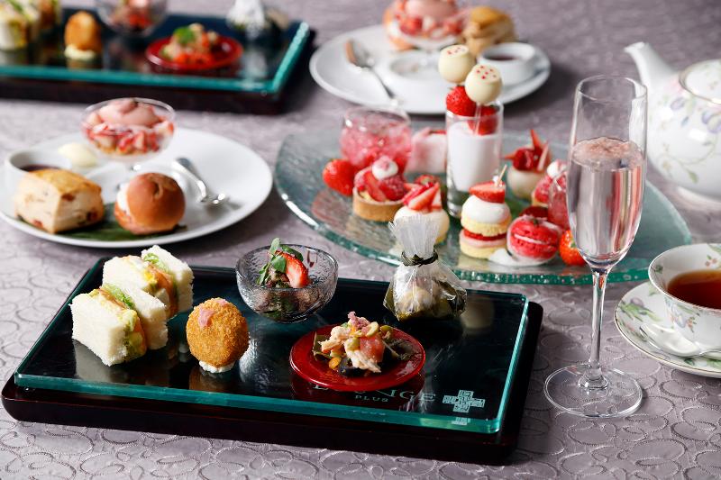 桜といちごのアフタヌーンティーの画像1