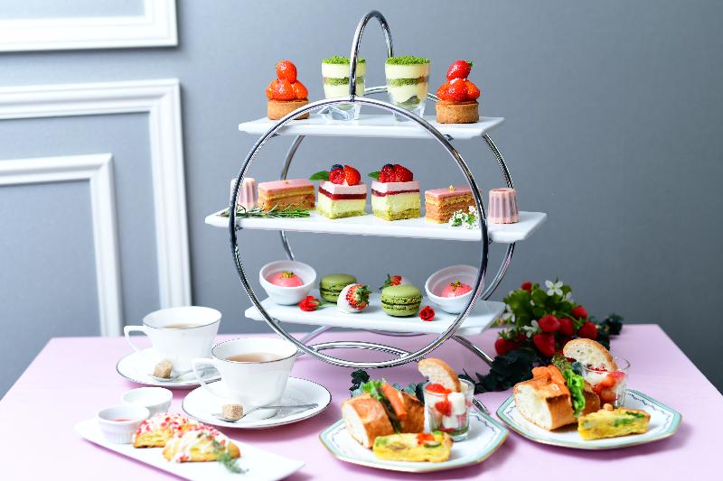 イチゴ＆抹茶のアフタヌーンティーの画像1