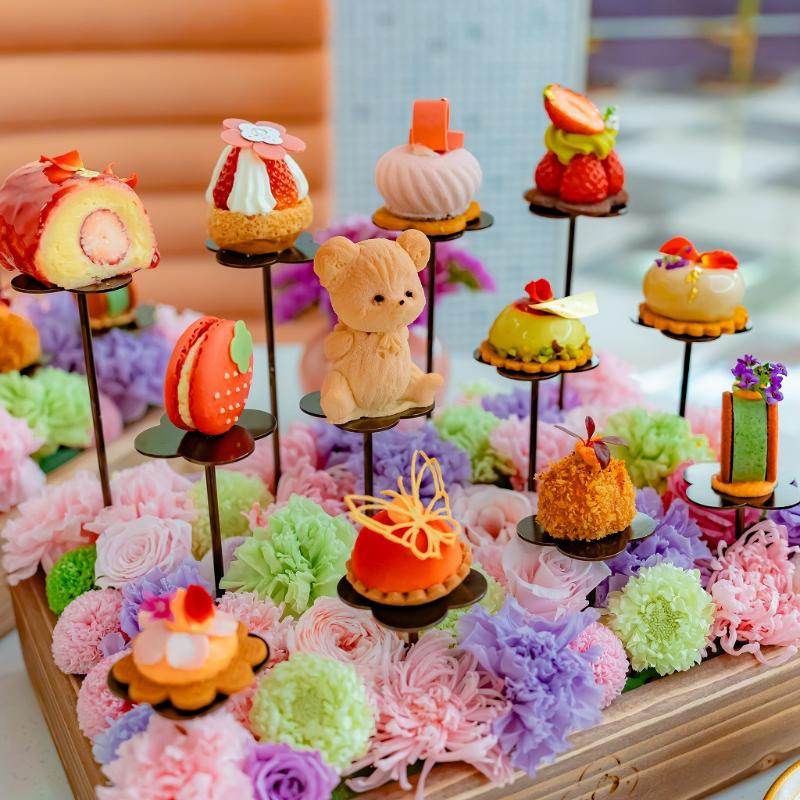 PuellaのBlooming Strawberry Tea Garden Afternoon Tea  — Puella’s Secret Sweets —のスタンド1段目画像