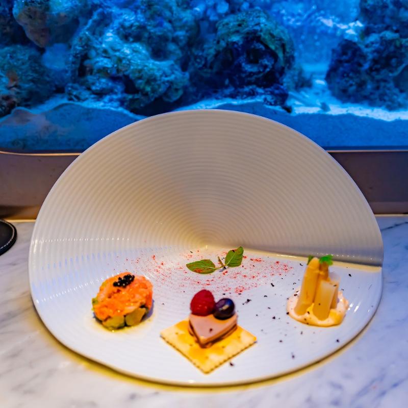 アクアリウムレストラン Nautilusでお祝いディナーの画像