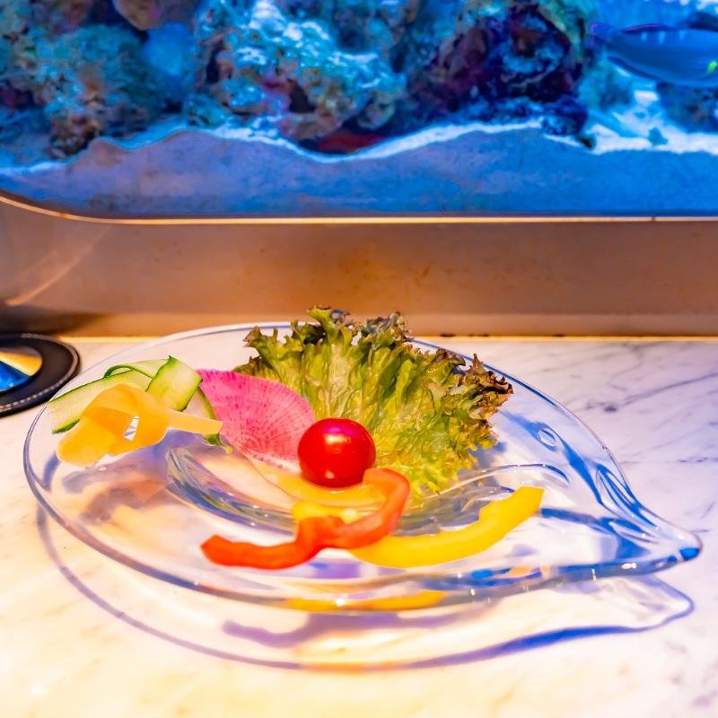 アクアリウムレストラン Nautilusでお祝いディナーの画像