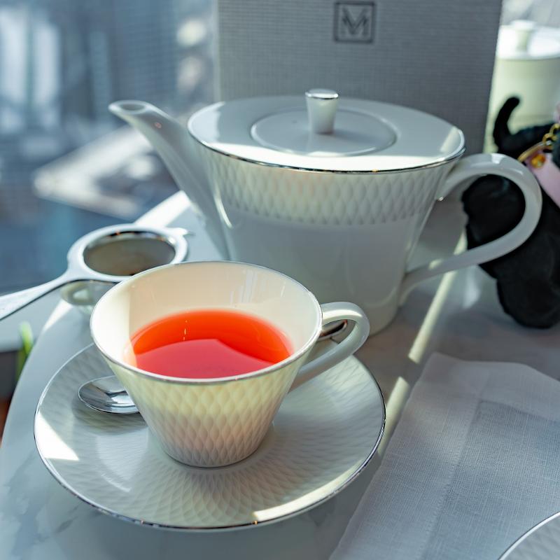 ビュメール／フェアモント東京のフレンチアフタヌーンティー「SAKURA IN PARIS」の飲み物画像