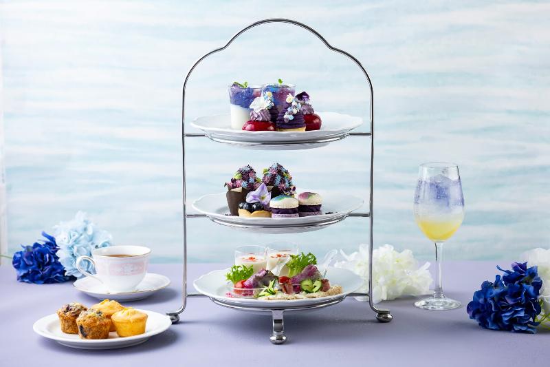 窓辺の紫陽花アフタヌーンティーの画像1