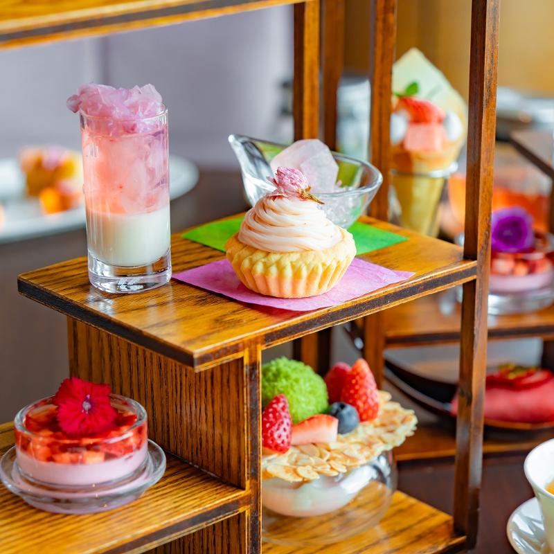 チャイナシャドー／ストリングスホテル東京インターコンチネンタルの桜いちごチャイニーズアフタヌーンティーのアフタヌーンティー画像2