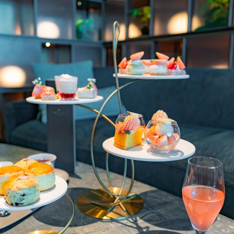 JWラウンジ／JWマリオット・ホテル東京のJWストロベリーアフタヌーンティー ～白苺と桜～のスタンド画像