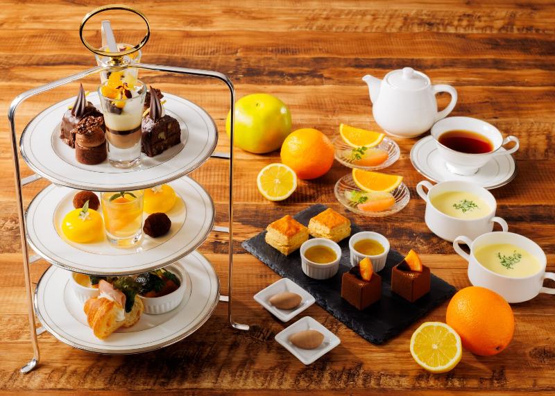 柑橘とチョコレートのアフタヌーンティーの画像1