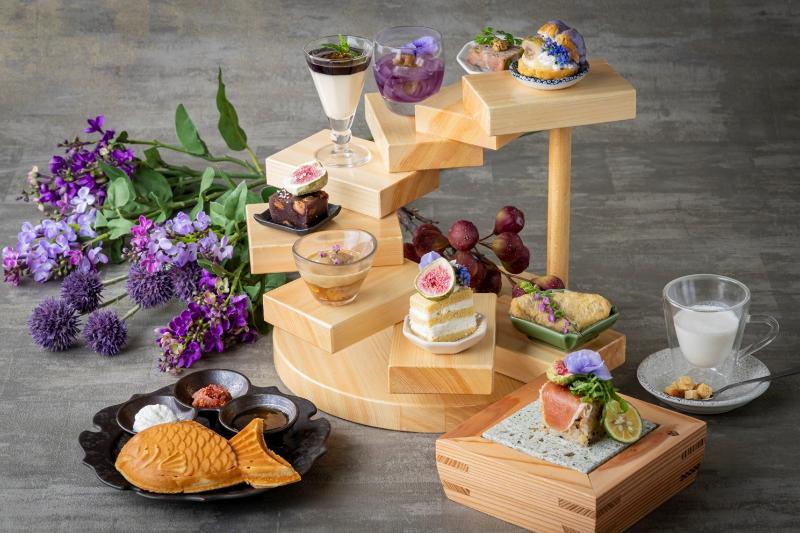 無花果とライラックのアフタヌーンティーの画像1