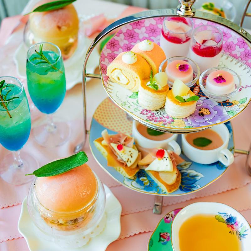 オールデイダイニング ハーモニー／ザ ロイヤルパークホテル アイコニック 東京汐留のAFTERNOON TEA with “SIROCCO”「ピーチ」のアフタヌーンティー画像2